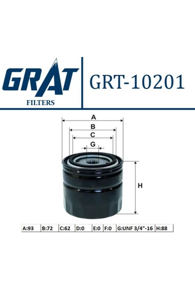 GRAT YAG FILTRESI  FIAT  131 1300 1600 EDKS ürün görseli 1