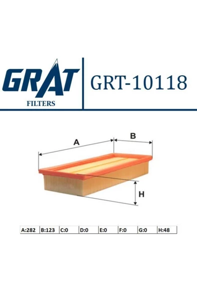 GRAT HAVA FILTRESI  FIAT  PANDA II 1.1I 1.2I 903- ürün görseli 1