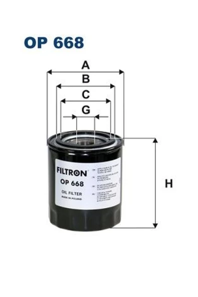 Filtron SANZIMAN YAG FILTRESI MAN TGX 18.400 ürün görseli 1