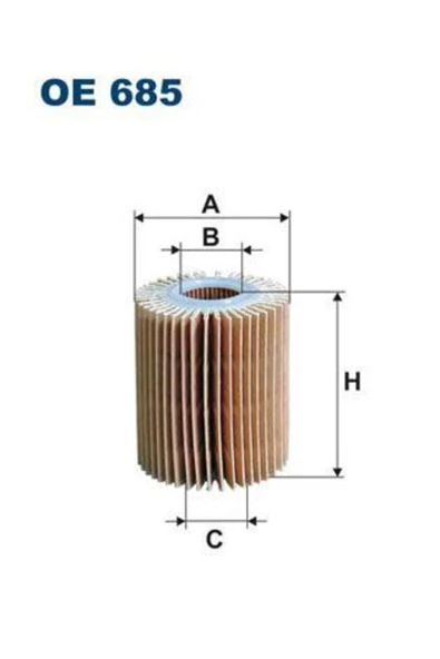 Filtron FILTRE YAG-(TOYOTA  AVENSIS 06/12  2.0 D4D-2.2 D4D DIZEL /RAV4 06/12  2.0 D4D-2.2 D4D DIZEL    ) ürün görseli 1