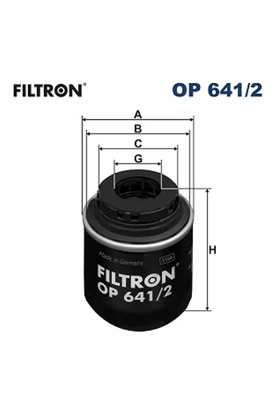 Filtron Yağ Filtresi Golf 6 Jetta Tiguan A3 Polo İbiza 10=> 1.2 Tsi-1.4 Tsi Caxa-cbza-cbzb-cnva-cthg-czca ürün görseli 1