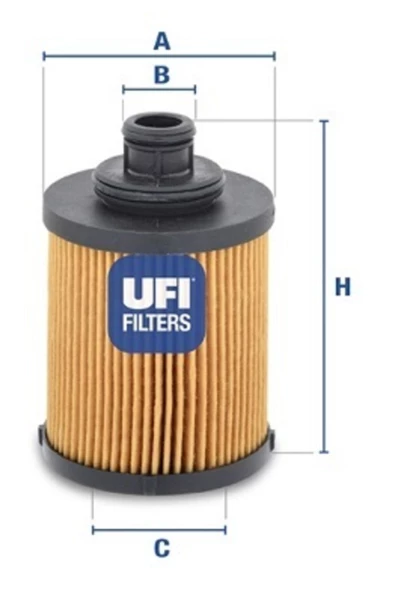UFI Yağ Filtre Corsa Albea Fıorıno Doblo Grande Punto Lınea Idea Lınea Astra H Combo Corsa D 1.3 Oe ürün görseli 1