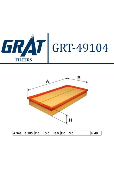GRAT HAVA FILTRESI S70 97 V70 95  850 91 96 2.0 2.3 2.4 ürün görseli 1
