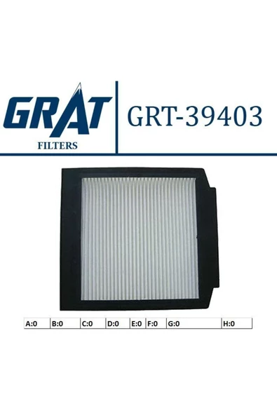 GRAT Kabın Fıltresı ( Land Rover : Range Rover Iı 94-02 ) Grt-39403 ürün görseli 1