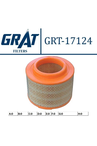 GRAT HAVA FILTRESI FORD RANGER 06- TOYOTA HILUX VIGO 06-11 MAZDA BT50 06- ürün görseli 1