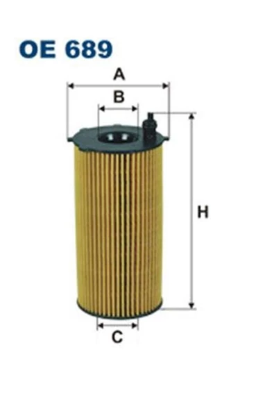 Filtron Oe689 Yag Filtresi ( Jeep Cherokee 05- Wrangler 07- 2.8 Crd) (WH318972) ürün görseli 1