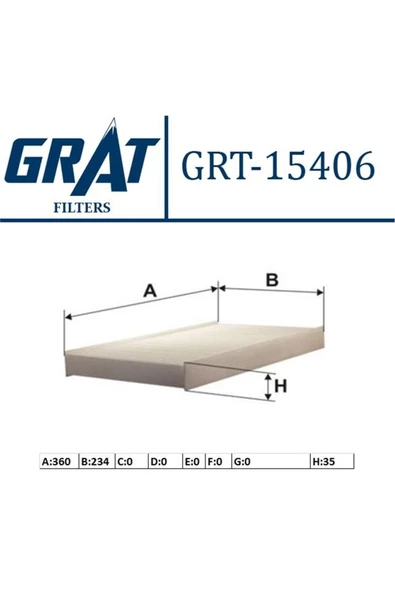 GRAT Polen Fıltresı Vw Crafter Mercedes Sprınter Grt-15406 ürün görseli 1