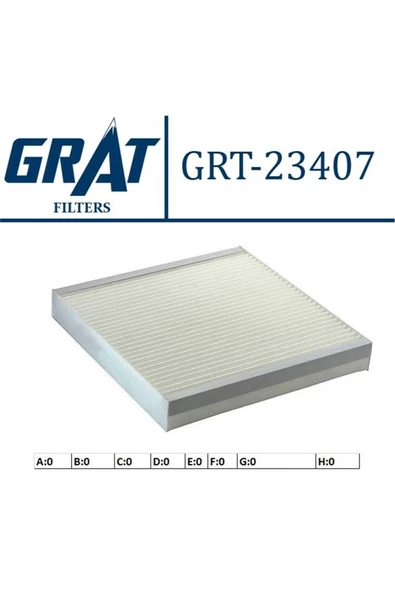 GRAT Kabın Fıltresı -(rover-25 00/rover-45 00/rover-400 90/cıvıc 9600 ) Grt-23407 ürün görseli 1