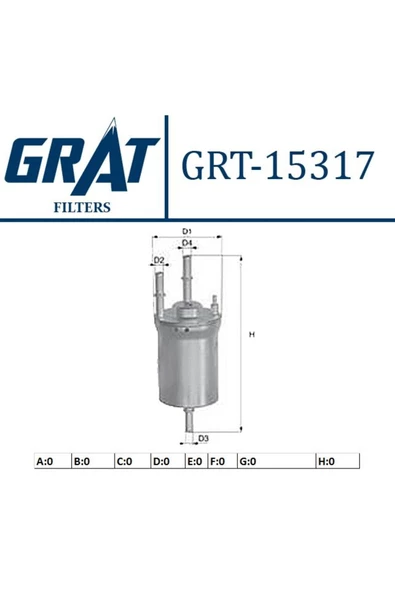 GRAT YAKIT FILTRESI 4 BAR VW GOLF POLO AUDI A3 SEAT IBIZA SKODA FABIA ürün görseli 1