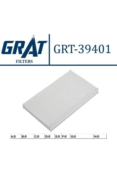 GRAT Kabın Fıltresı ( Land Rover :dıscovery Iıı 04- Iv 09- / Range Rover 02- / Sport 05- ) Grt-39401 ürün görseli 1