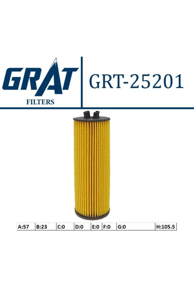 GRAT YAG FILTRESI - ( OPEL  ASTRA H 1.2 1.4 1.6- / ASTRA J 09- 1.4-1.6 / ASTRA K / CORSA C-D-E 1.0 1.2 1. ürün görseli 1