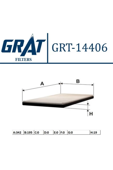 GRAT KABIN FILTRESI ( OPEL  MERIVA 04-10 ) ürün görseli 1