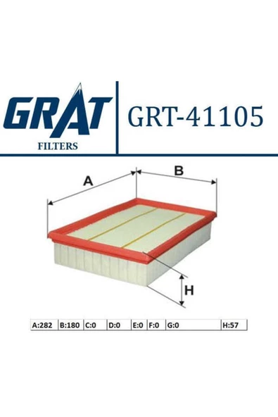 GRAT 41105 Hava Filtresi Navara 08- Pathfınder 2.5 Dcı ürün görseli 1