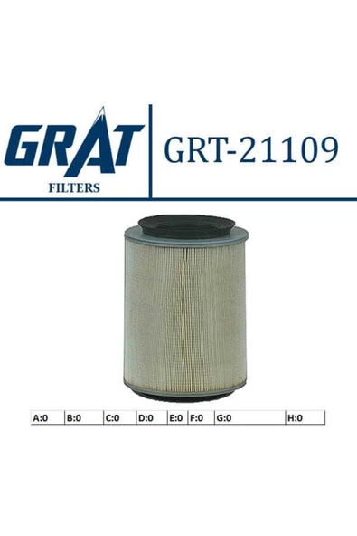 GRAT 21109 Hava Filtresi Canter 659 UYumlu ürün görseli 1