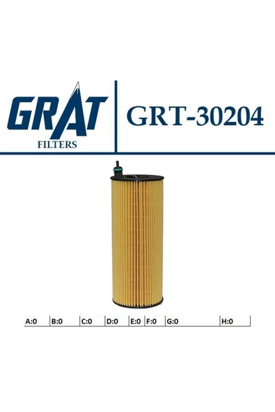 GRAT 11427807177 Yag Fıltresı (bmw N47 N-47 E-60/70/87/90/92/93 F-01/07/10 ) Uyumlu ürün görseli 1
