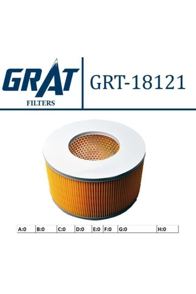 GRAT 18121 Hava Filtresi Hilux 98-00 2wd Ln145 ürün görseli 1