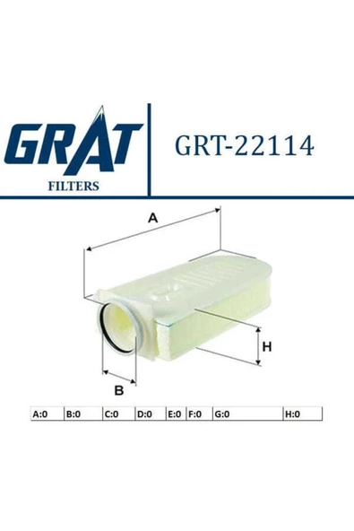 GRAT 22114 Hava Filtresi Mercedes W204 W212 W221 W166 W222 11- ürün görseli 1