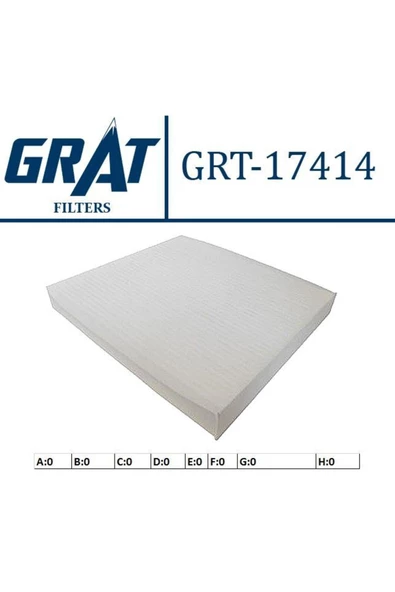 GRAT Ab39 19n619 Aa Kabın Fıltresı ( Ford : Ranger 2011- ) ürün görseli 1