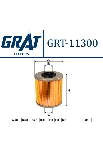 GRAT 7701475229 Mazot Fıltresı Kısa 84mm Master Iı Trafıc Iı Master Iıı Movano Vıvaro 2.5 2.3 M9t 2.5 G9u ürün görseli 1