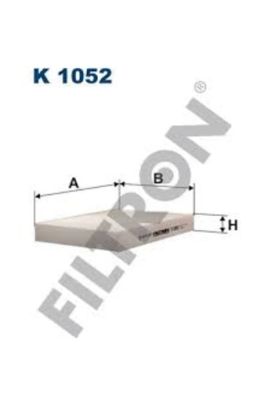Filtron POLEN FİLTRESİ CLIO II KANGOO 98> MEGANE I 96> LOGAN 04> 1.4 1.6 1.5 DCI 1.9 DCI ürün görseli 1