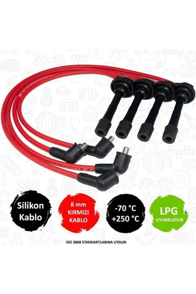 TORK PERFORMANS SILIKON BUJI KABLOSU (TOYOTA  COROLLA 88/92   1.6 AE92 ürün görseli 1
