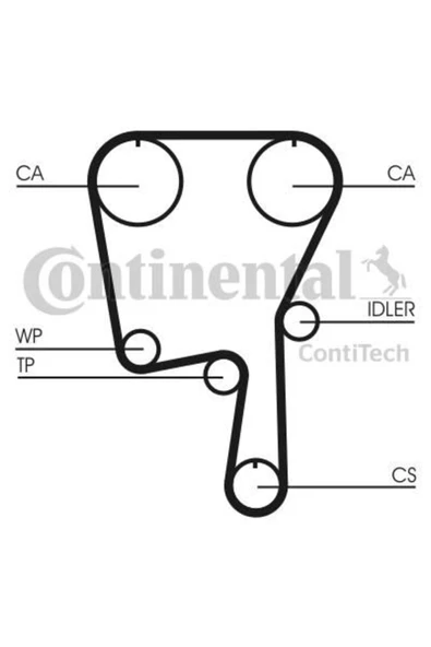 CONTITECH TRIGER KAYISI (VW  POLO 100 1.4 16V    96-99 ) ürün görseli 1