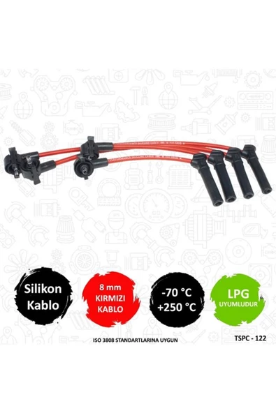 TORK PERFORMANS SILIKON BUJI KABLOSU (FORD  FIESTA 1.2i 1.4i 16V ) ürün görseli 1