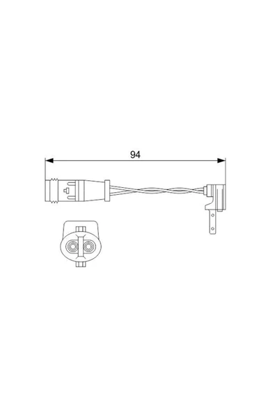 Bosch BALATA FISI ON (MERCEDES W117-176-205-246) ürün görseli 1