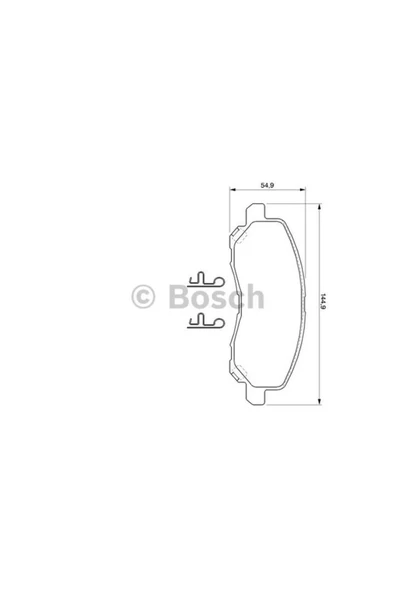 Bosch BALATA FREN ON-(MITSUBISHI  LANCER 03/11/ASX 11/13 ) ürün görseli 1