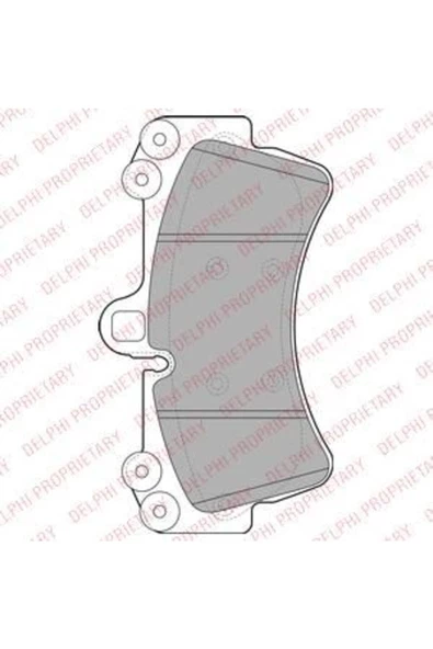DELPHİ ON FREN BALATASI-  (VW TOUAREG 03-10  AUDI Q7 06-15  PORSCHE CAYENNE 03-10) ürün görseli 1