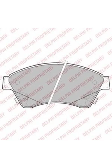 DELPHİ BALATA FREN ON-(OPEL  ASTRA-J 09/12/CHEVROLET  CRUZE 09/12/AVEO 11/12 15 JANT ) ürün görseli 1
