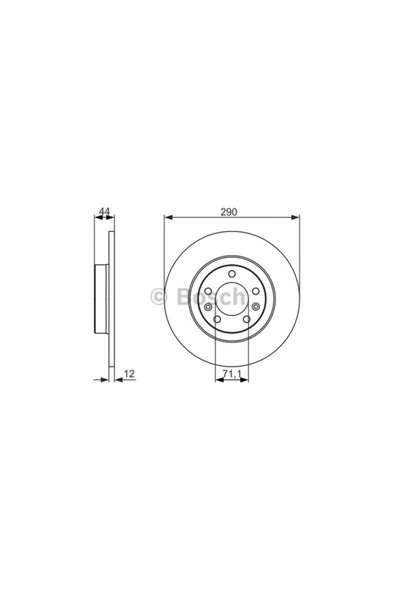 Bosch Arka Fren Aynası P508 1.6vti 1.6thp 1.6hdi 2.0hdi 10 290x12x10 ürün görseli 1