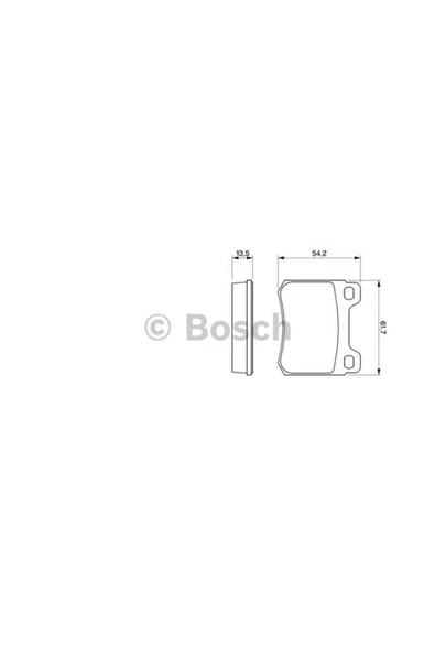 Bosch FREN BALATASI ( MERCEDES W201 ARKA ) ürün görseli 1