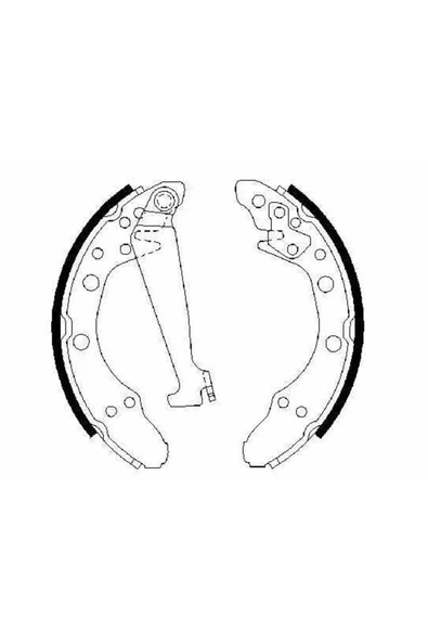 Bosch KAMPANA-EL FREN BALATASI-200X40  (VW POL4 95-18  SEAT IBIZA 02-17  SKODA FABIA 00-14) ürün görseli 1