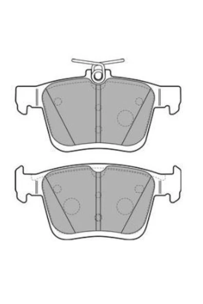 DELPHİ ARKA FREN BALATASI-  (VW GOLF 13-  PASSAT 14-  AUDI A3 12-  SEAT LEON 13-  SKODA SUPERB 15-) ürün görseli 1