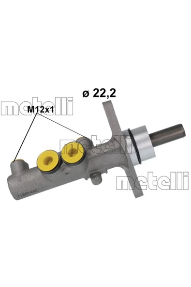 METELLI ANA FREN MERKEZI (VW POLO 10-14  AUDI A1 11-14  SEAT IBIZA 09-15  SKODA FABIA 11-15) ürün görseli 1