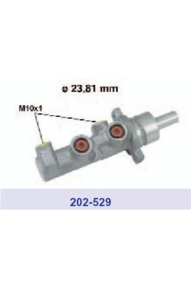 METELLI ANA MERKEZ ALUMINYUM ABSLI (FIAT  BRAVO II 1,9MJT 07-/IDEA 1,3JTD 04 /STILO 1,9JTD 03-00) ürün görseli 1