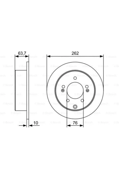 Bosch Fren Dıskı Ön I30 2.0 I 09-9 ürün görseli 1