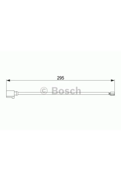 Bosch ON BALATA IKAZ KABLOSU-295MM (VW TOUAREG 10-18  PORSCHE CAYENNE 10-18) ürün görseli 1