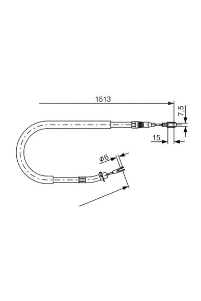 Bosch EL FREN TELI (MERCEDES BENZ   SPRINTER 00-06) ürün görseli 1