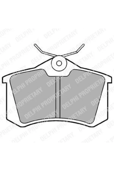 DELPHİ ARKA FREN BALATASI-KABLOSUZ - 17MM (RENAULT   MEGANE II / PEUGEOT   307 CITROEN C3 / C4 - VW CADDY 0 ürün görseli 1