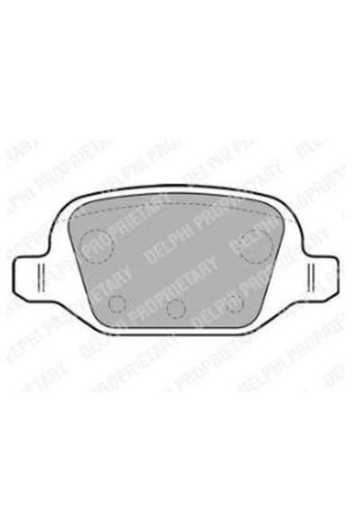 DELPHİ FREN BALATASI ARKA WVA 23601 (FIAT  PANDA 1.2 1.4 1.3JTD 06- 500-500C 1.4 07-) ürün görseli 1
