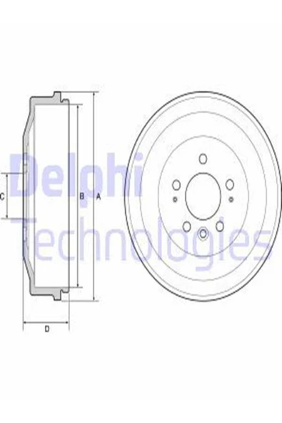 DELPHİ Bf558 Arka Kampana (vw Amarok 10-) 2h0609617 (wc876598) Uyumlu ürün görseli 1