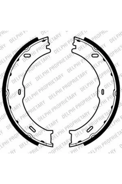 DELPHİ EL FREN BALATASI-KAMPANA 180MM-  (VW CRAFTER 06-16  MERCEDES SPRINTER 06-16) ürün görseli 1