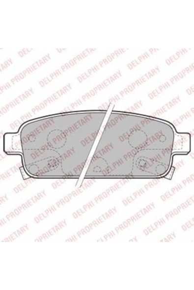 DELPHİ BALATA FREN ARKA-(CHEVROLET  CRUZE 09/12/OPEL ASTRA J  09/13/ MOKKA 12/13 ) (15-16 JANT) ürün görseli 1