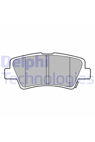DELPHİ FREN BALATASI ARKA (HYUNDAI  I10 14// I20 14/ / BLUE 11/ / I30 12/ / IONIQ 1.6GDI / TUCSON 2015/ ürün görseli 1