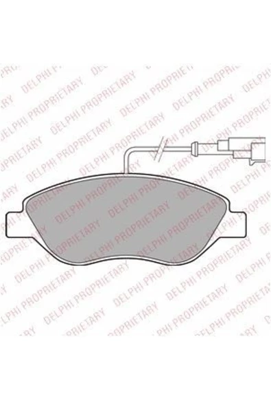 DELPHİ FREN BALATASI ON (FIAT  BRAVO 1.4 16V-1.4T-JET 07-) ürün görseli 1