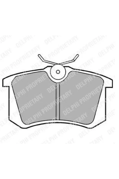 DELPHİ ARKA FREN BALATASI-KABLOSUZ 15MM (RENAULT   MEGANE II / PEUGEOT   307 CITROEN C3 / C4 - VW CADDY 04- ürün görseli 1