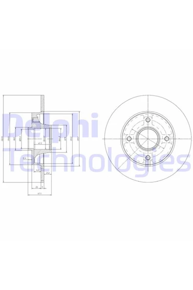 DELPHİ ARKA FREN DISKI RULMANLI ( CITROEN   C4 04 1.4I 1.6HDI ) ürün görseli 1