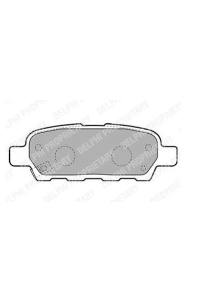 DELPHİ FREN BALATASI ARKA NISSAN QASHQAI J10 07-13 XTRAIL T30 00-/ XTRAIL T31 07-13 PARTHFINDER 13-/ KOLEOS ürün görseli 1